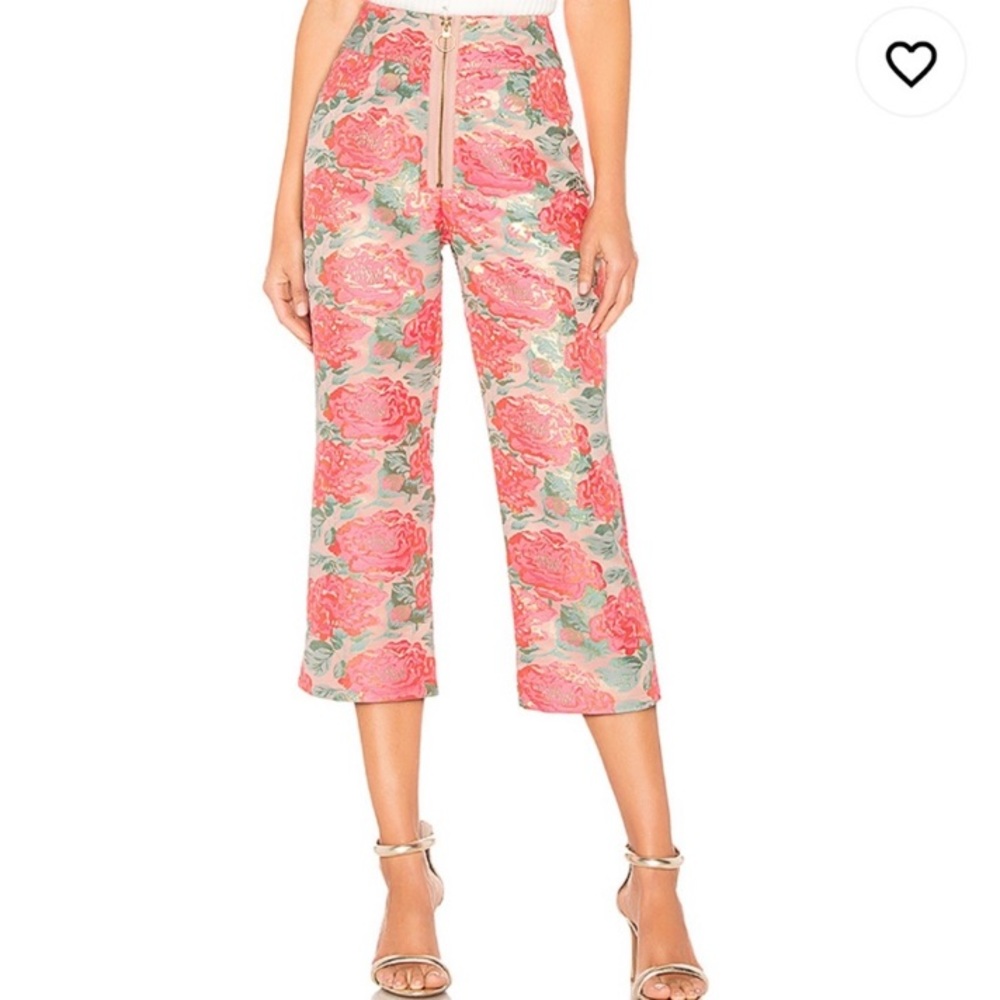 For Love and Lemons Jackpot Brocade Pant in Floral
